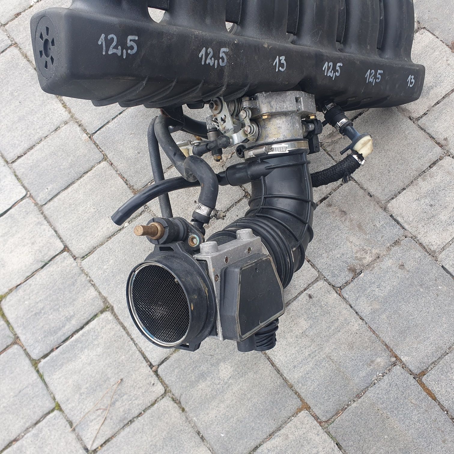 Kolektor ssący dolotowy przepustnica M50B25 BMW E39 E36 E34 E30