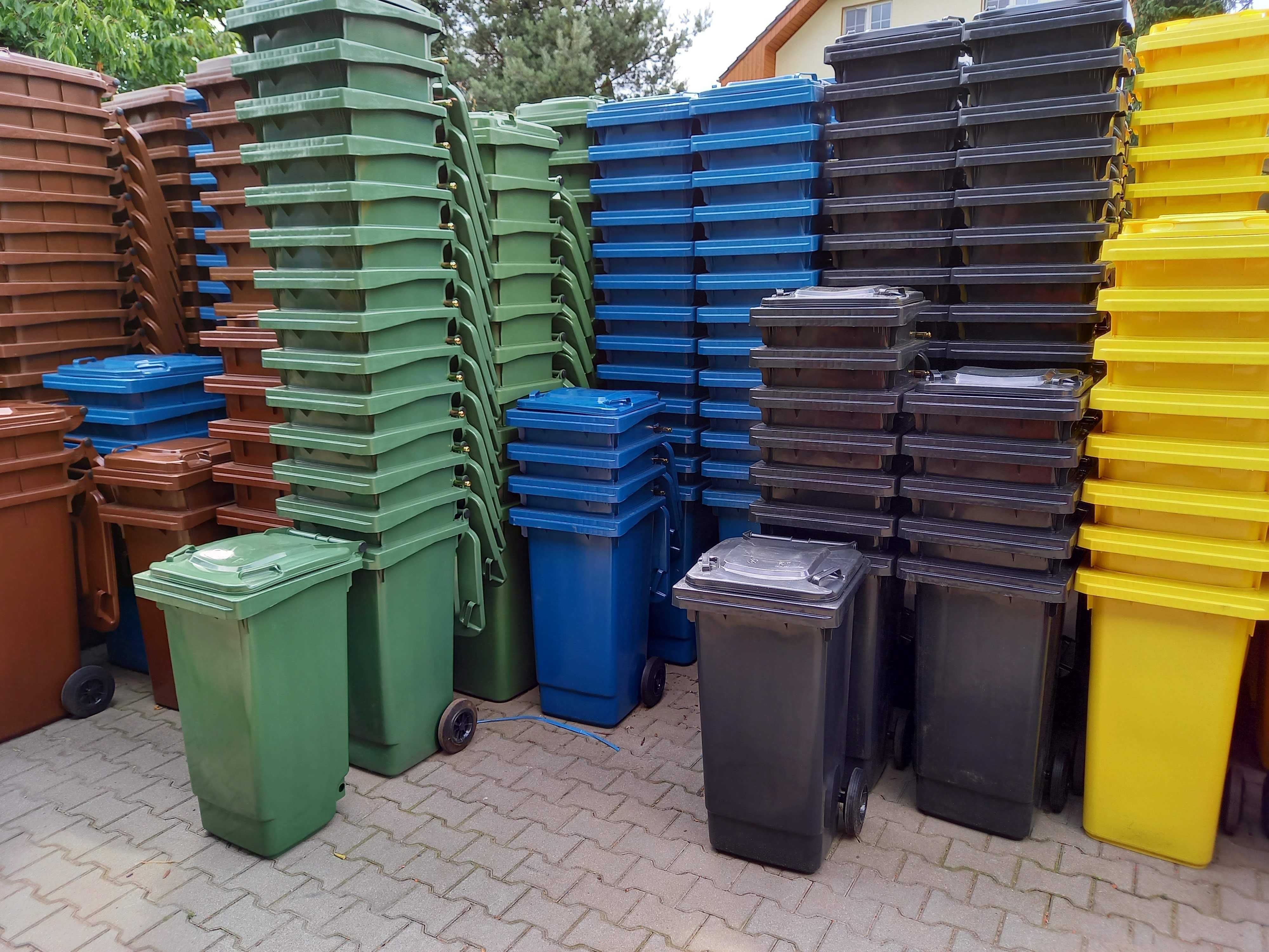 Pojemnik kosz na odpady 120 koła NOWE pojemniki na śmieci segregacja