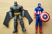 Batman i Kapitan Ameryka figurki
