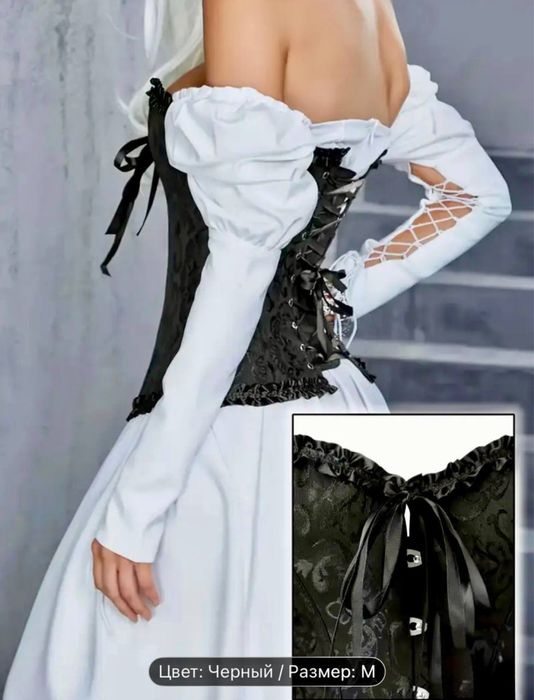 Новый корсет на косточках, очень сильная утяжка, способствует похудени