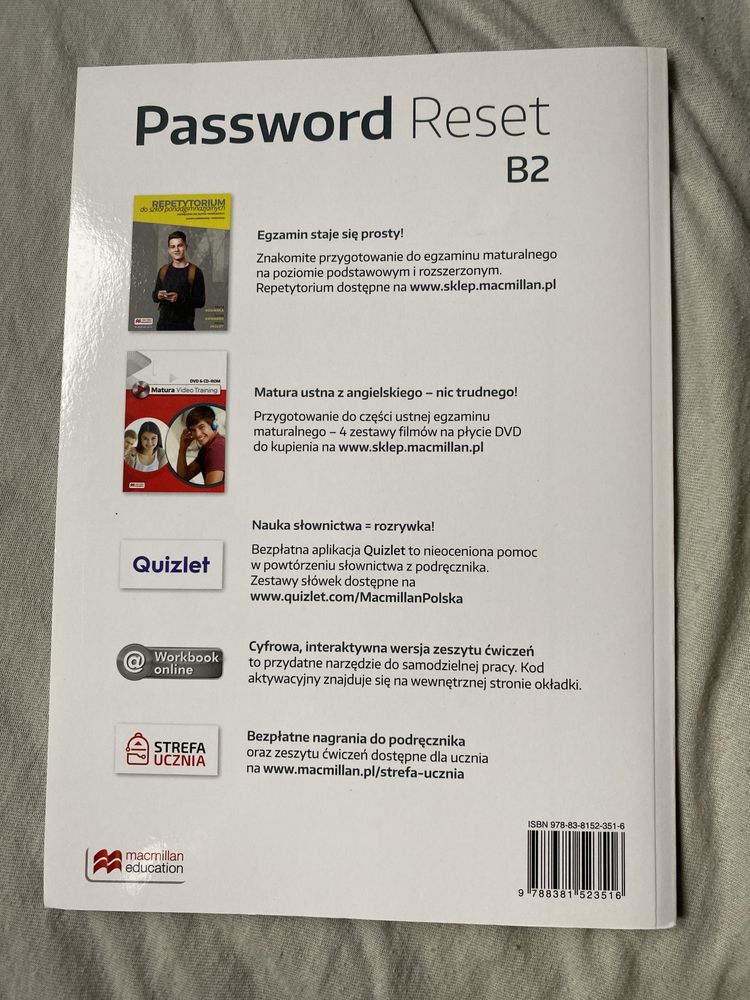 "Password Reset" - podręcznik + ćwiczenia poziom B2