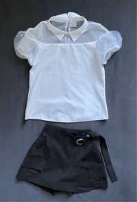 Костюм блуза та юбка-шорти дівчинці на шкільний випускний