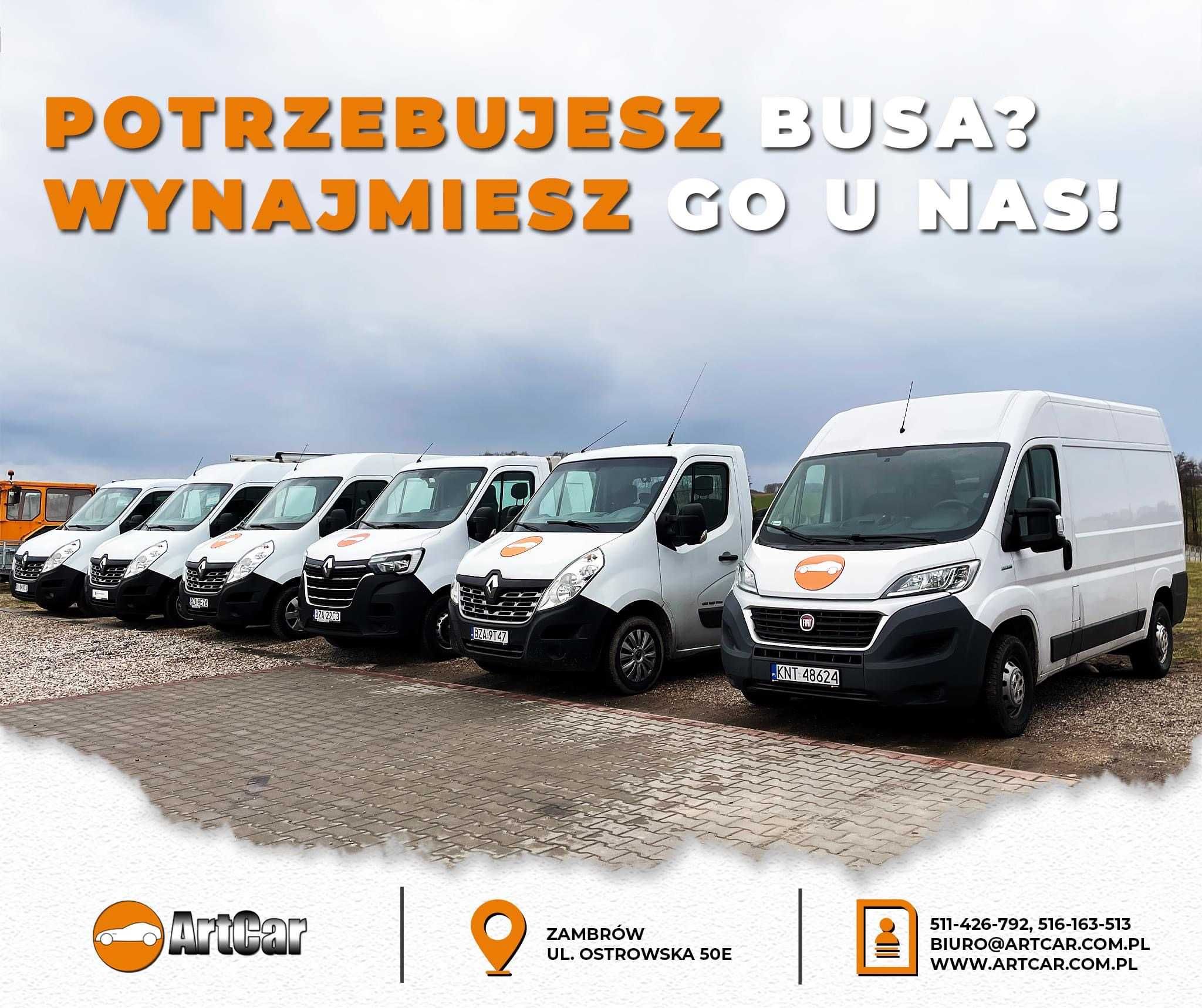 Wypożyczalnia Samochodów Bus Kontener Winda Renault Master