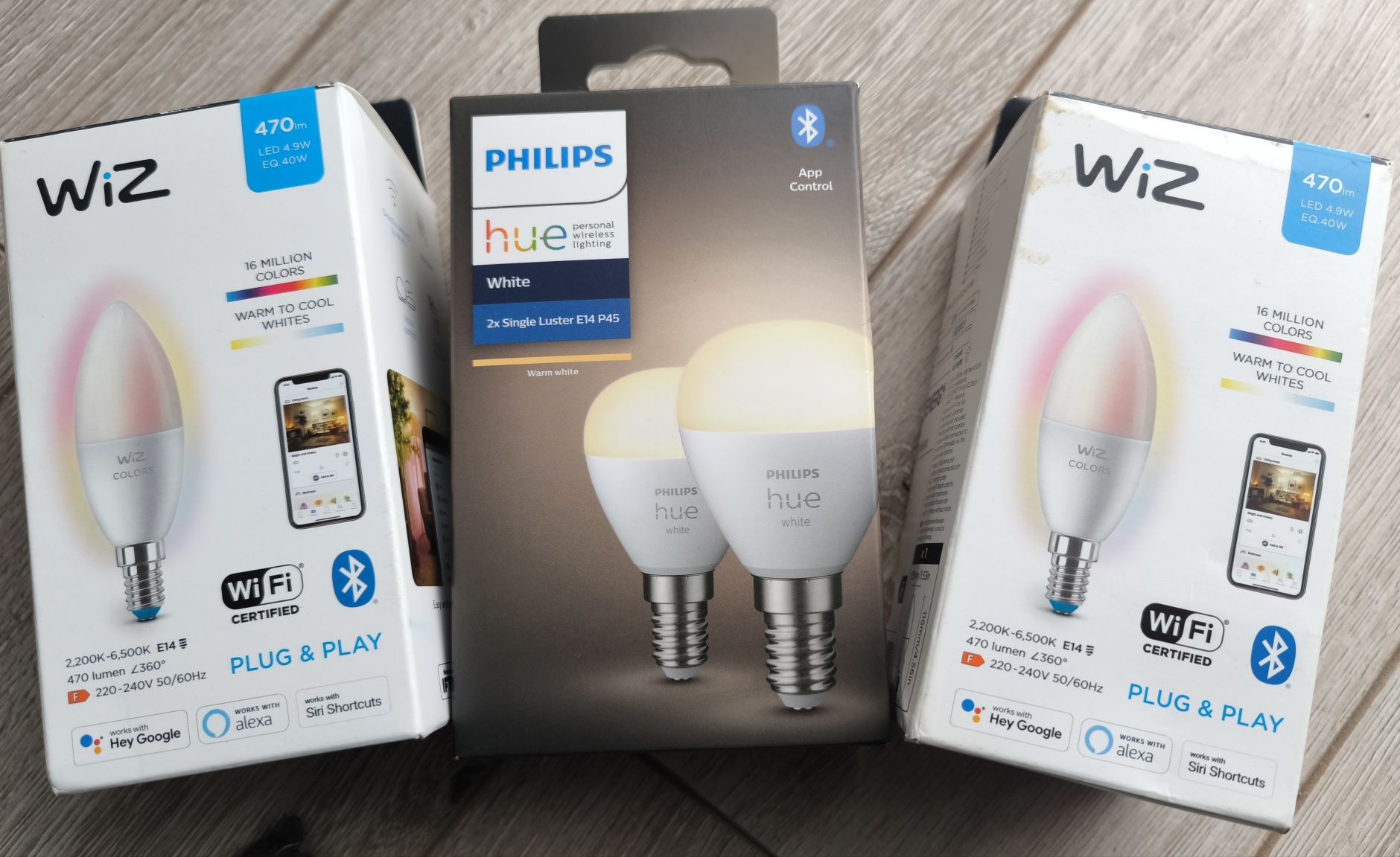 Żarówka inteligenta Smart wifi zigbee bluetooth Philips Hue Wiz wybór