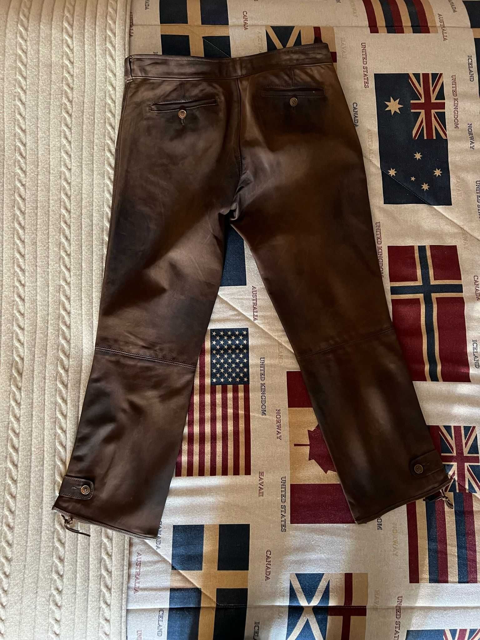 Calças Pele Polo Ralph Lauren