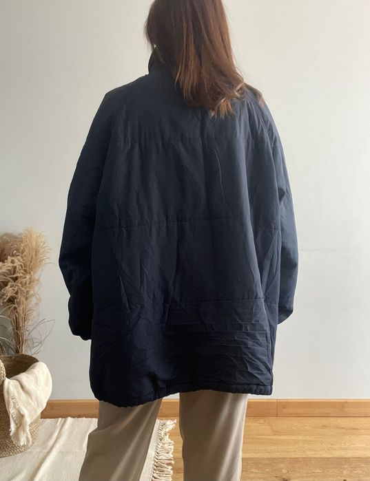 Kurtka wiosenna parka pikowana granatowa na zamek przejściowa 48/50