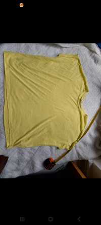 Bluzka lniane, len S 36 żółta