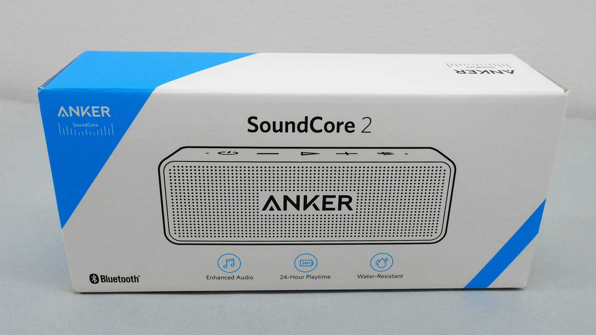 Колонка портативная - Anker SoundCore 2, Bluetooth, водонепроницаемая