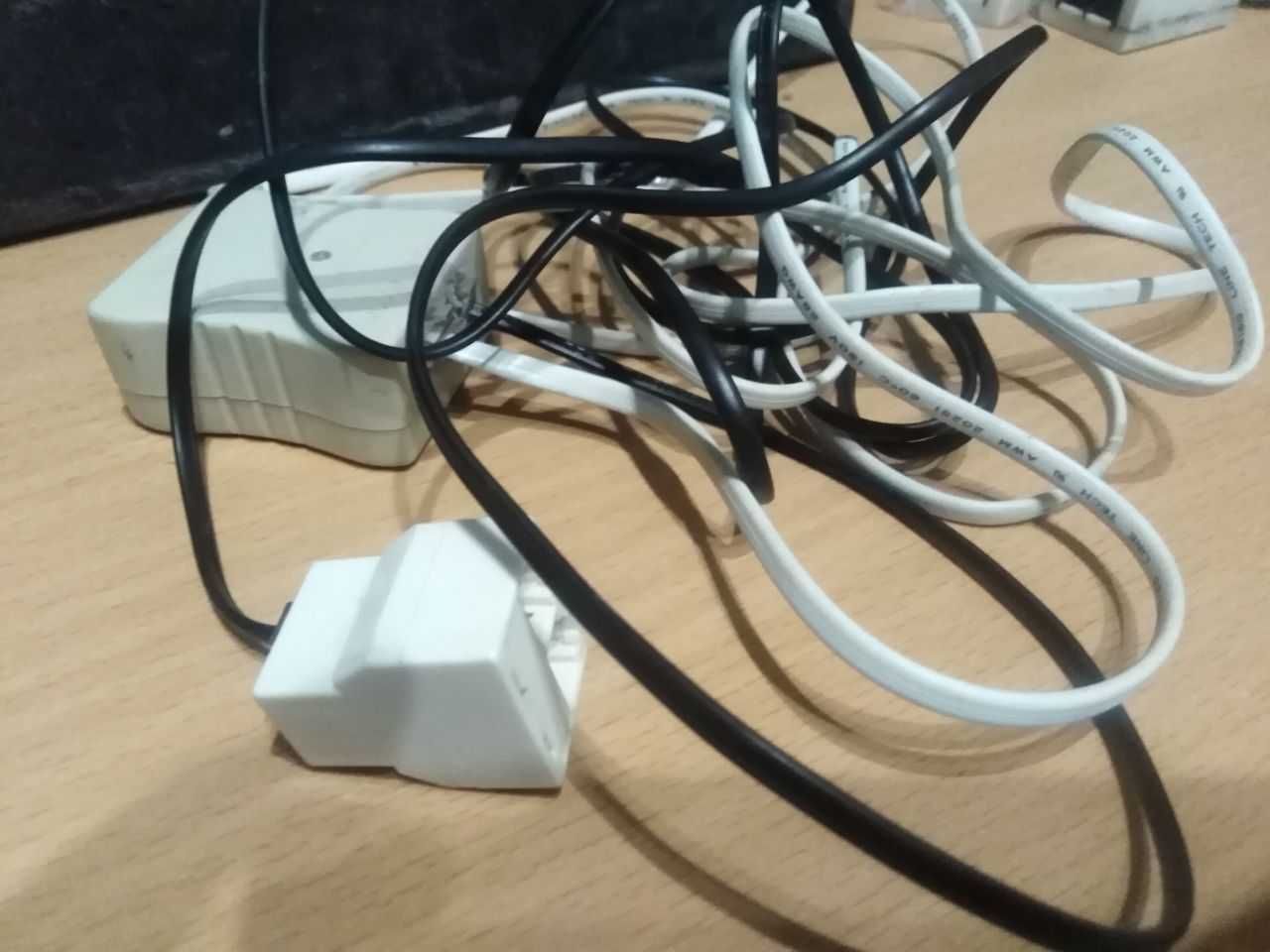 ADSL набор - роутер провода коммутация и тд