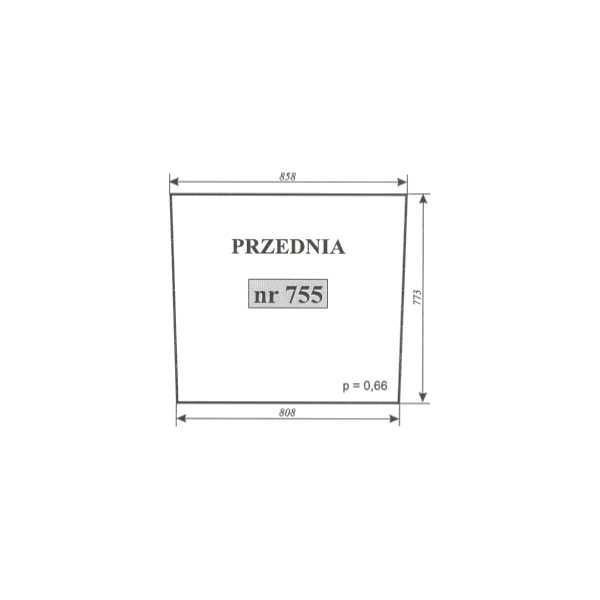 szyba przednia do ciągnika Hurlimann 105 ACX1251