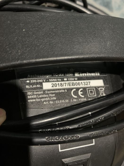 Пилосос для золи Einhell/ промисловий пилосос Einhell