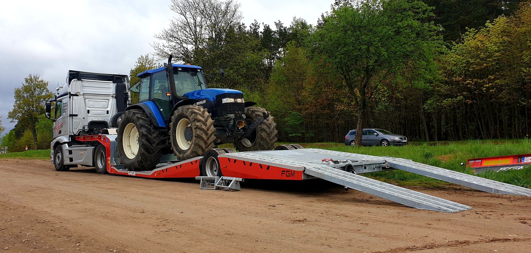 Laweta Tir Transport ciągników siodłowych