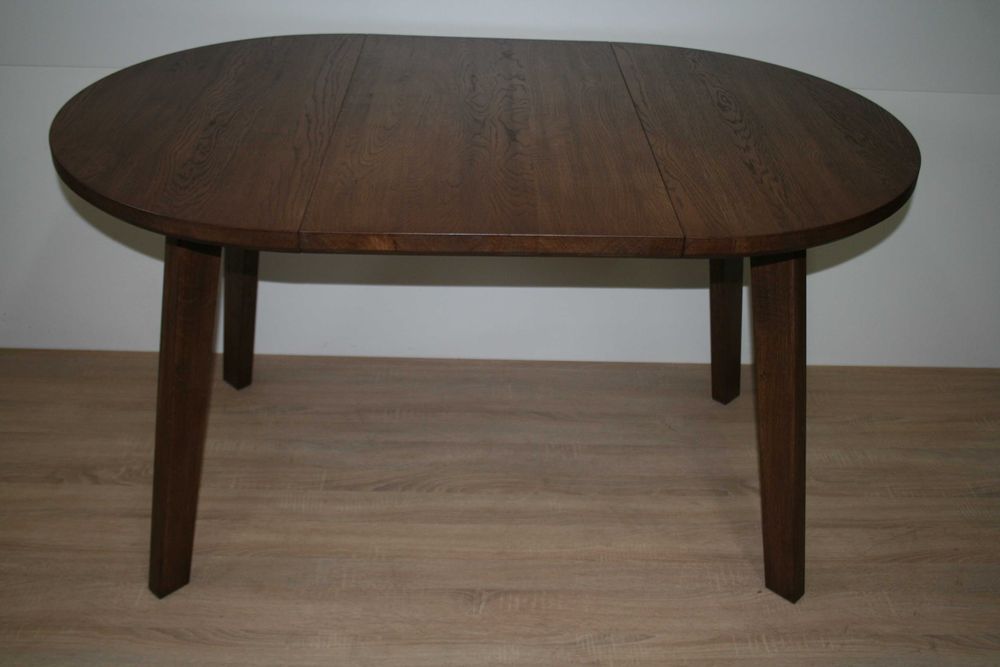 Stół okrągły dębowy rozkładany ( lity dąb) LOFT