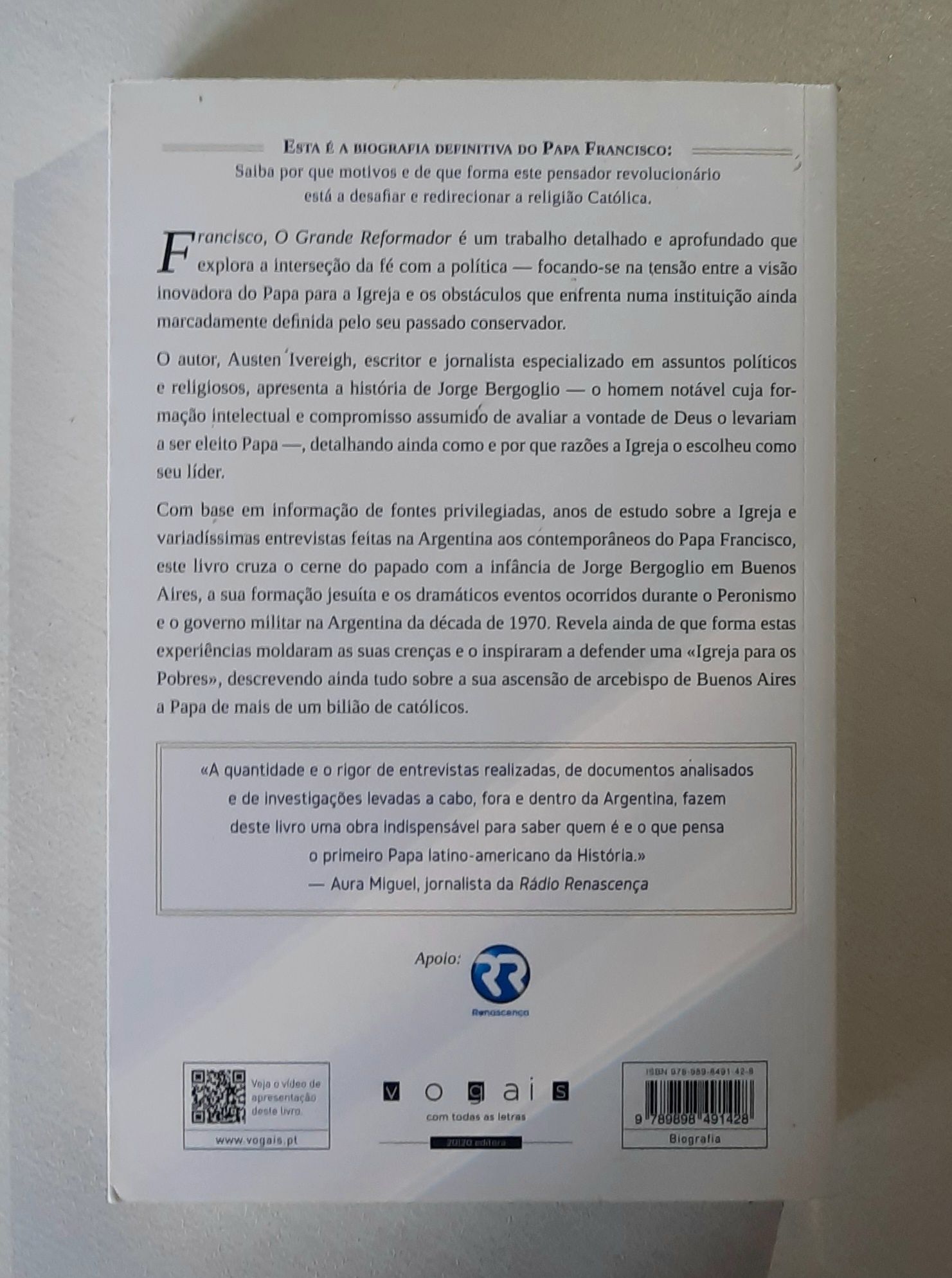 Livro PAPA FRANCISCO, O Grande Reformador