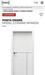 Drzwi PORTA Desire „80”, kaszmir, czarne intarsje