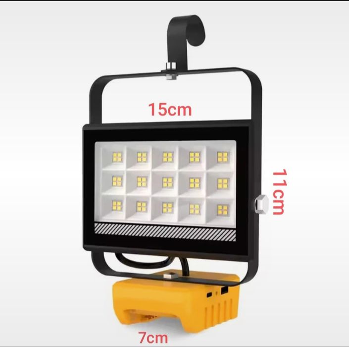 Lampa DeWalt 18 v z uchwytem (6500lm)