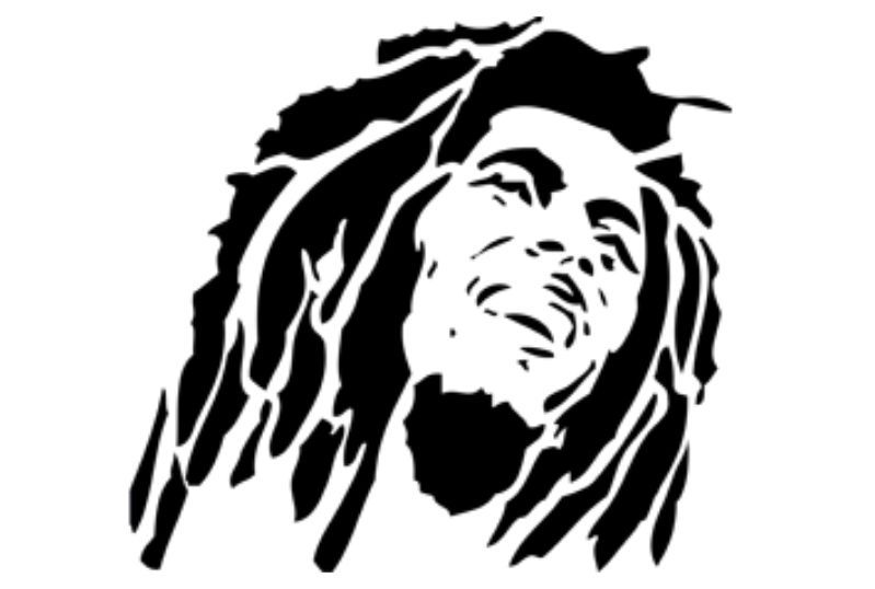 Autocolante Decorativo de Parede Bob Marley