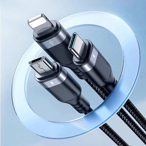 Kabel 3-w-1 Joyroom Multi-Use Series S-1T3018A18 Lightning USB-C micro