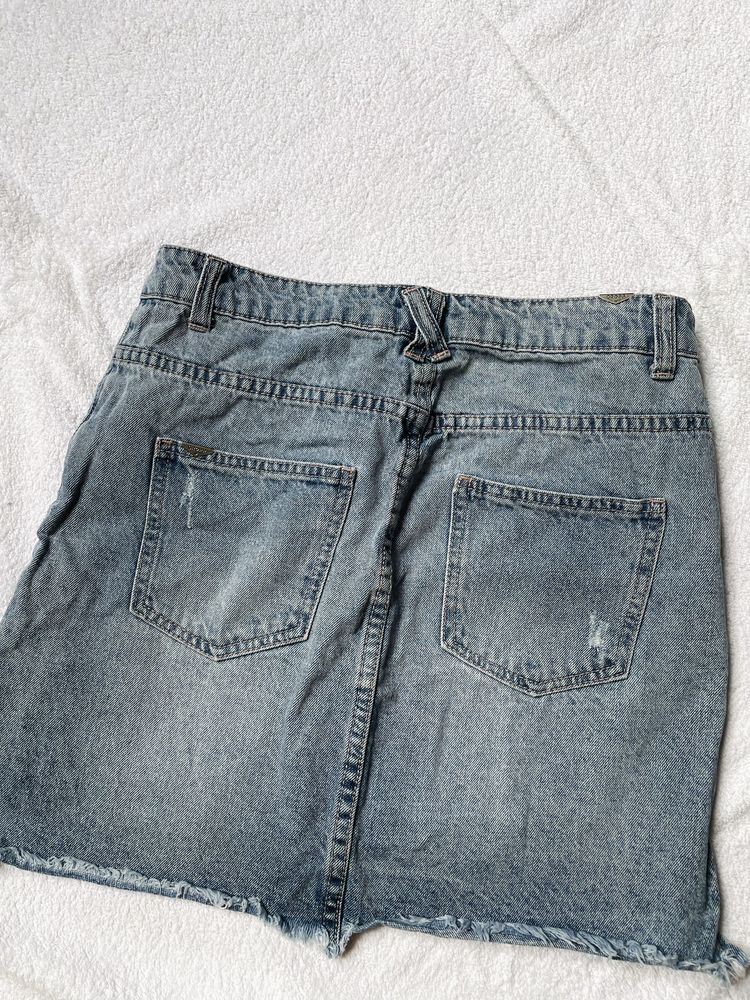 Mini jeansowa spodniczka cropp 36 S