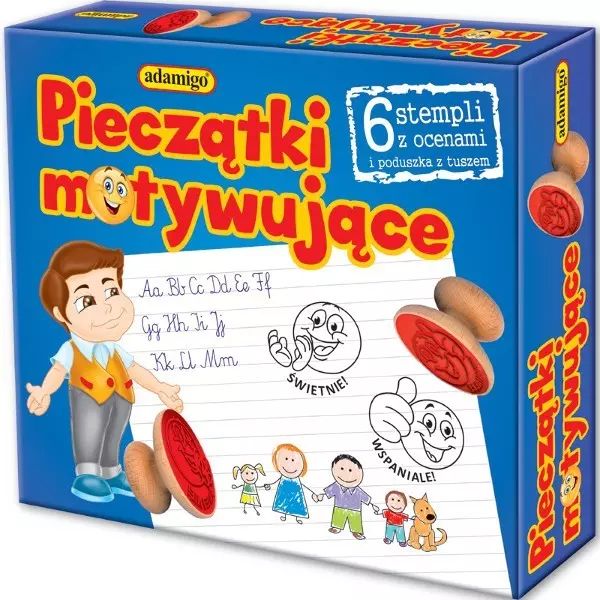 Pieczątki motywujące. Adamigo. Nowy Produkt