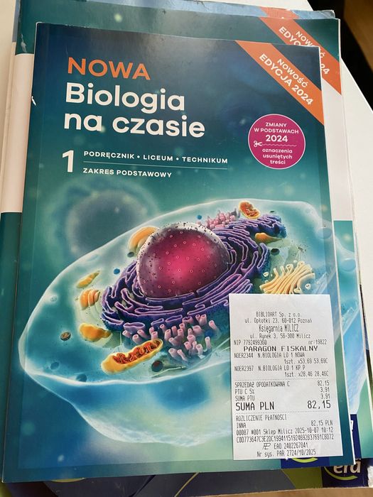 Nowa Biologia na czasie 1 NOWY podrecznik I KARTY PRACY