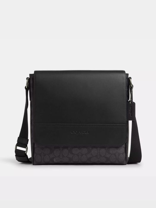 Оригінальний Coach Houston Map Bag чоловіча сумка – месенджер