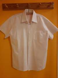 Koszula biał z krótkim rękawem 158