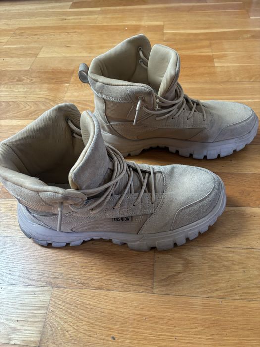 Lekkie buty trekkingowe, khaki, r. 44/45