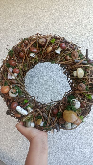 Jesienny wianek wieloletni "handmade"