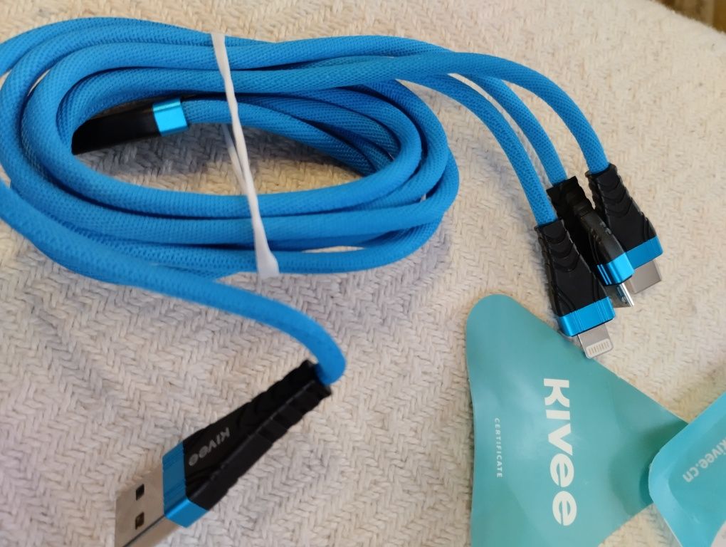 kabel USB typu 3 w 1 długość 1 m