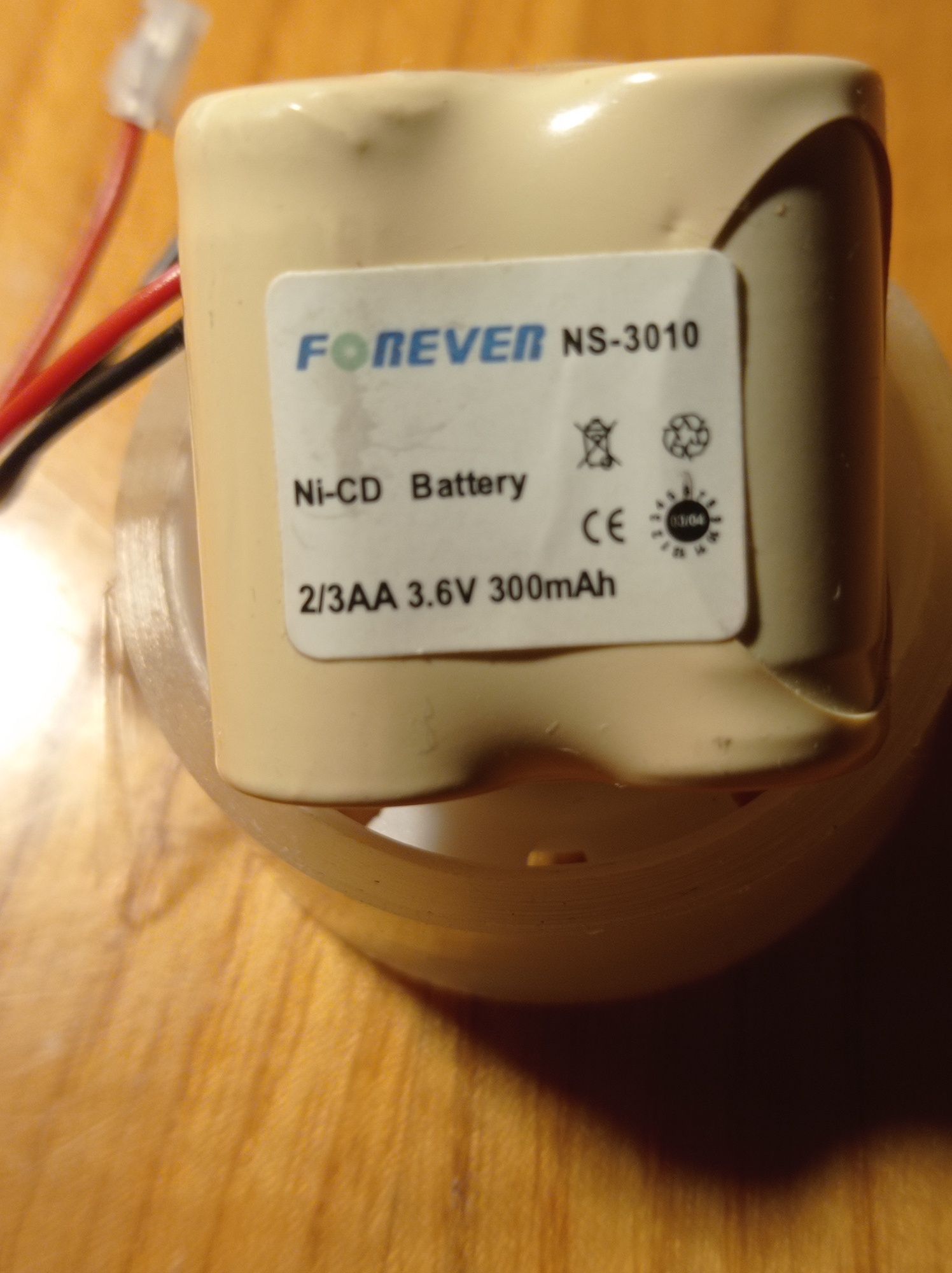 Akumulator NiCd 3,6V/300mAh