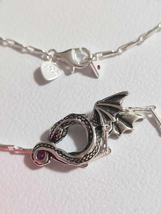Naszyjnik z zawieszką Gra o Tron smok S925