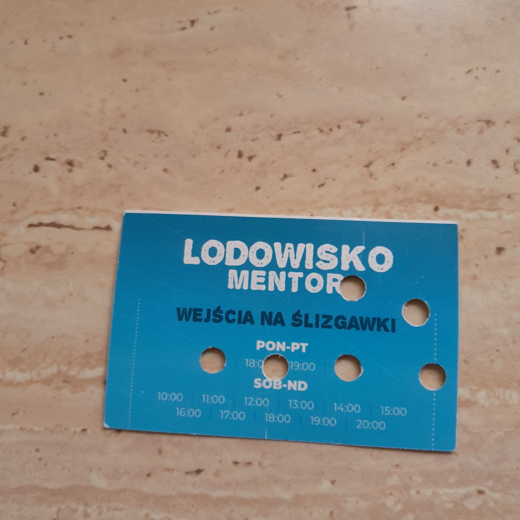 Karnet ulgowy Mentor  łyżwy