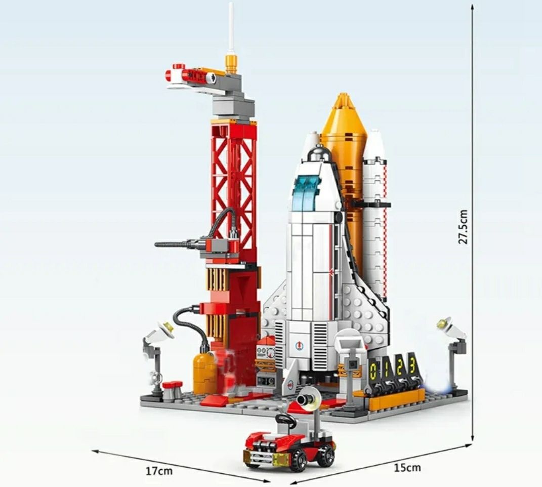 Детский конструктор космический корабль буран самолёт ракета 521 шт