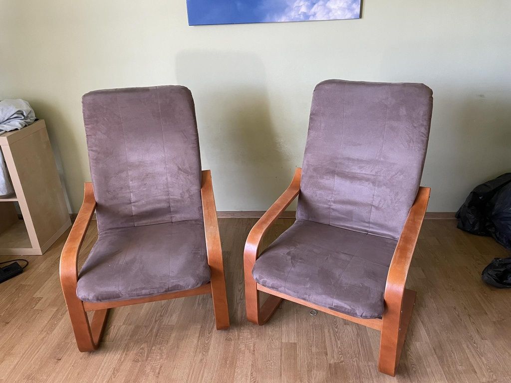 2 fotele fińskie, finka na płozach