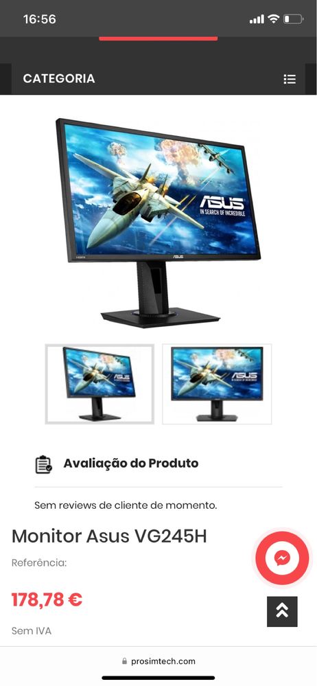 Monitor Asus 24’’ 60Hz