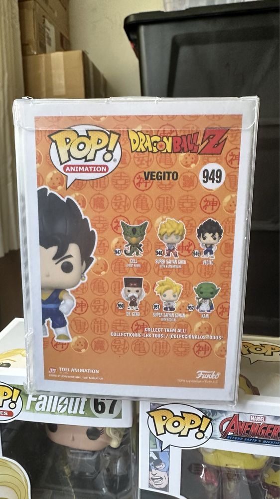 Funko pop dragonball z dragon ball vegito metallic 949 gamestop
