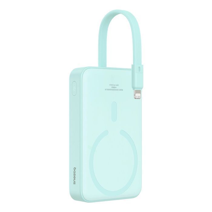 Powerbank Baseus MagSafe 10000mAh 20W z kablem Lightning + kabel USB-C