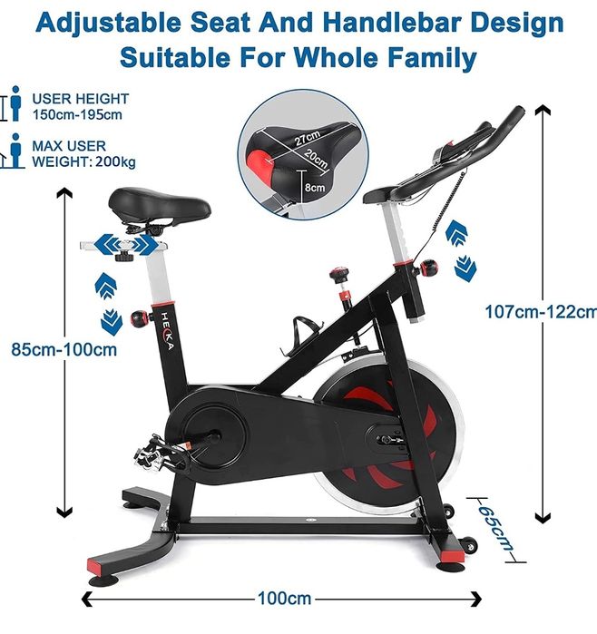Rower spinningowy HEKA 20KG