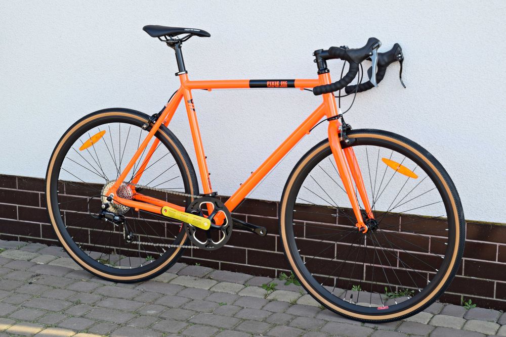 Nowy Gravel FIXIE FLOATER RACE 8S Shimano SORA 60CM Wyprzedaż - 30% XL