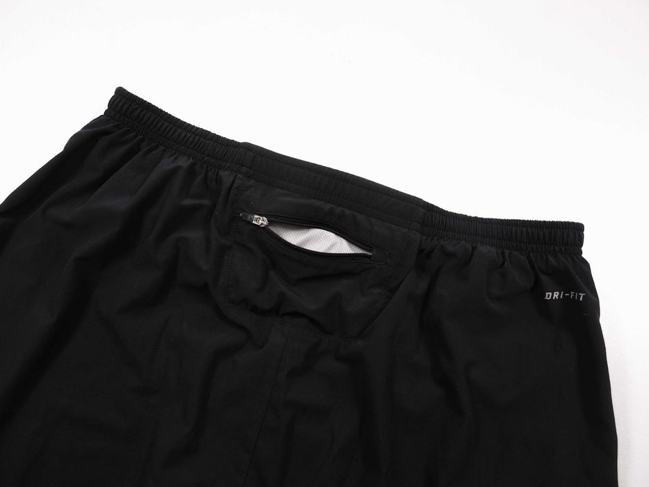 NIKE Running Athletic Dri-Fit Męskie Spodenki Szorty Czarne Rozmiar  L