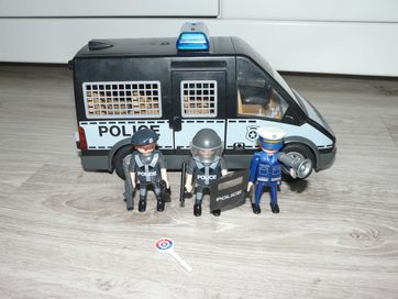 Playmobil radiowóz policyjny bus i opancerzone auto
