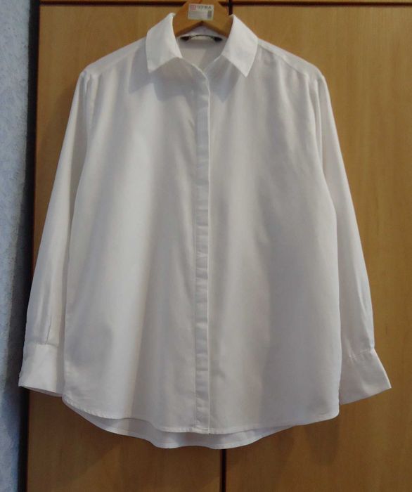 CУПЕР брендова СОРОЧКА блуза блузка бавовна ZARA р.44-46