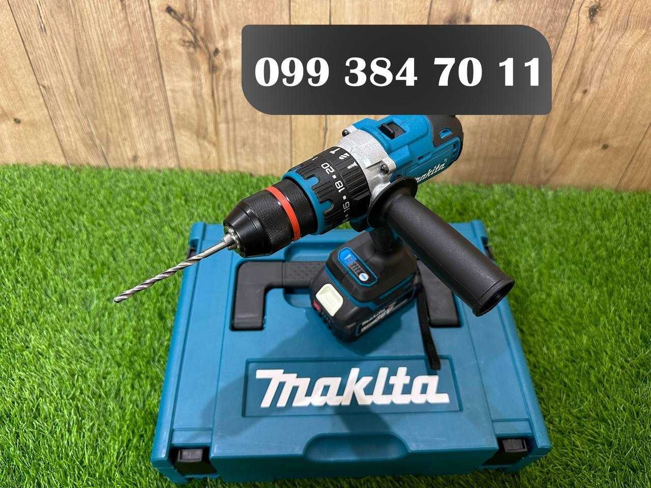 Акумуляторний Набір 2в1 Makita Болгарка DGA554 BL Шуруповерт DHP485 BL