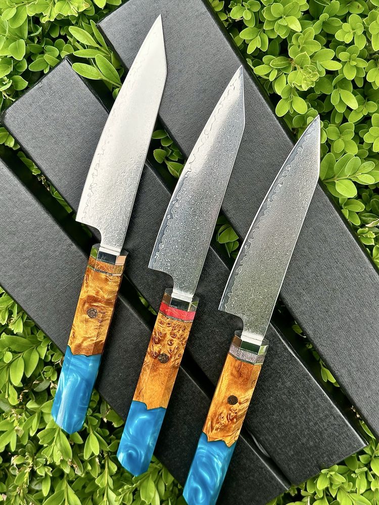 Кухонний ніж, ніж дамасская сталь, поварской нож, дамаск