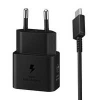 Ładowarka sieciowa Samsung Fast Charge 25W + Kabel USB-C, Czarny