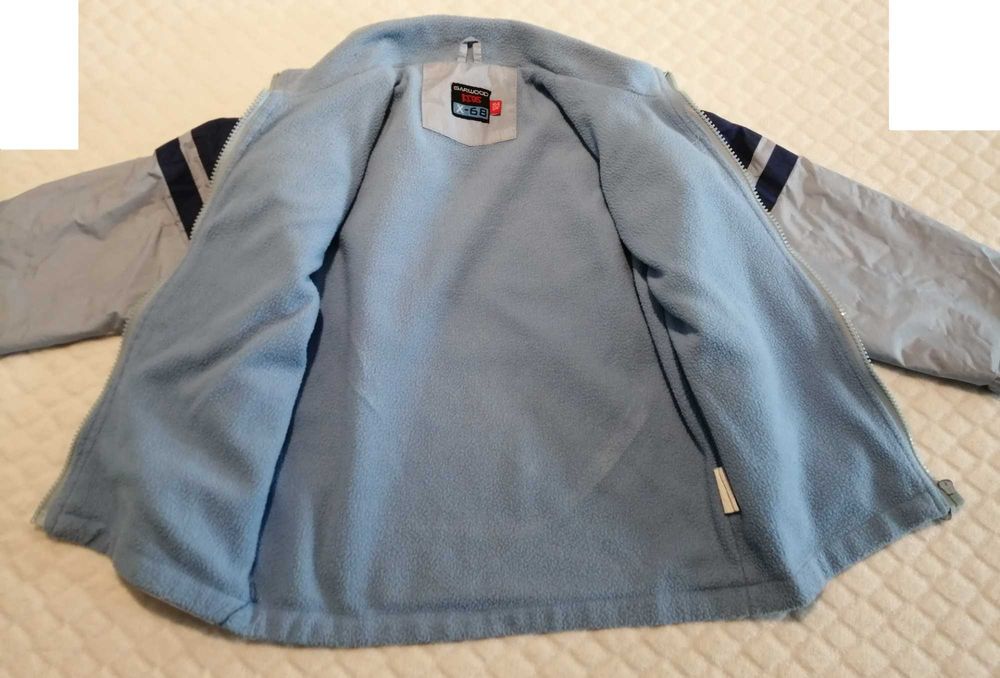 Kurtka przejściowa, jesienna, długi rękaw, niebieska, 104 (Odzież)