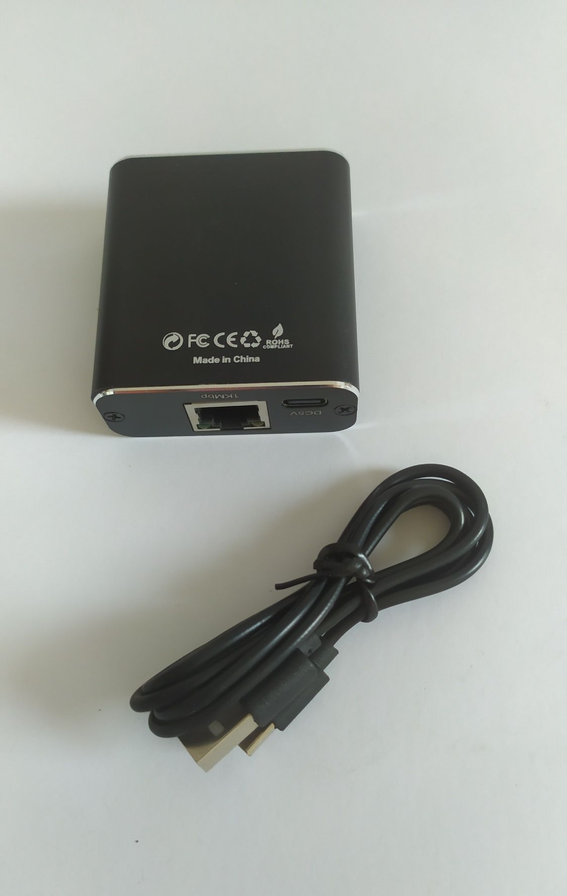 Adapter Rozdzielacz mini Switch splitter LAN Ethernet RJ45 2xRJ45 1 GB