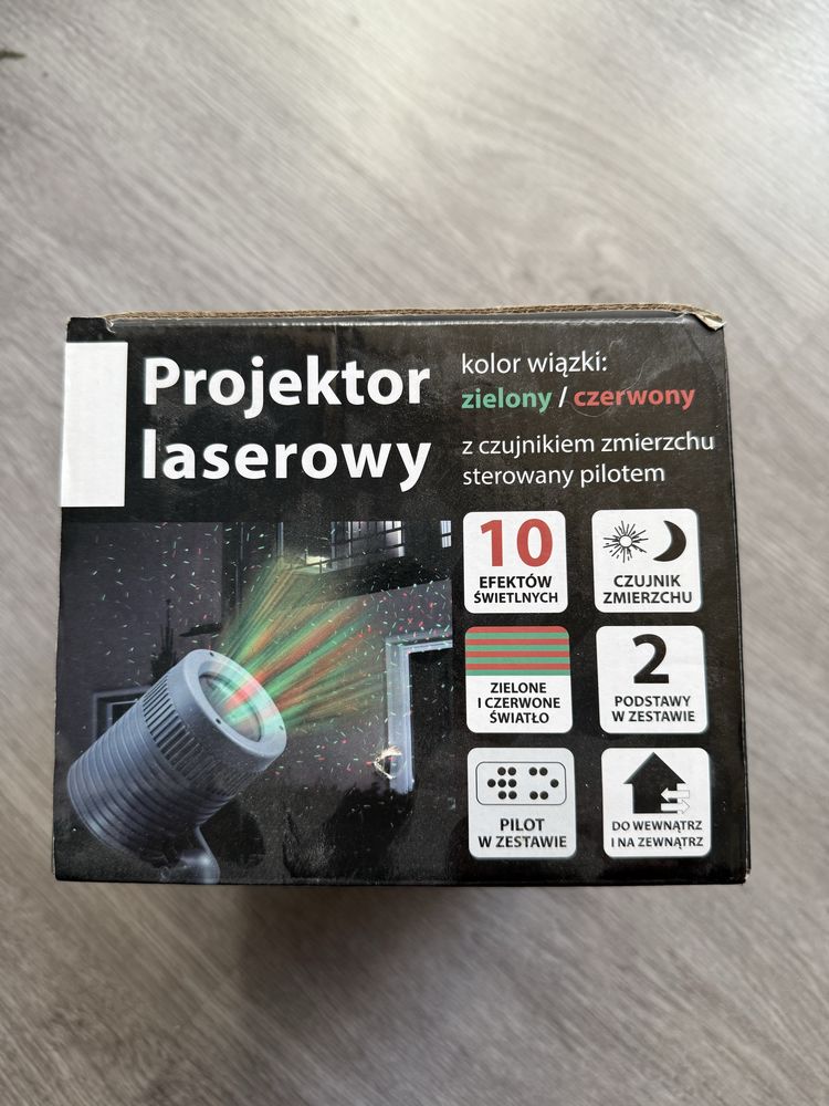 Projektor laserowy JUMI – efekty świetlne (zielony/czerwony)