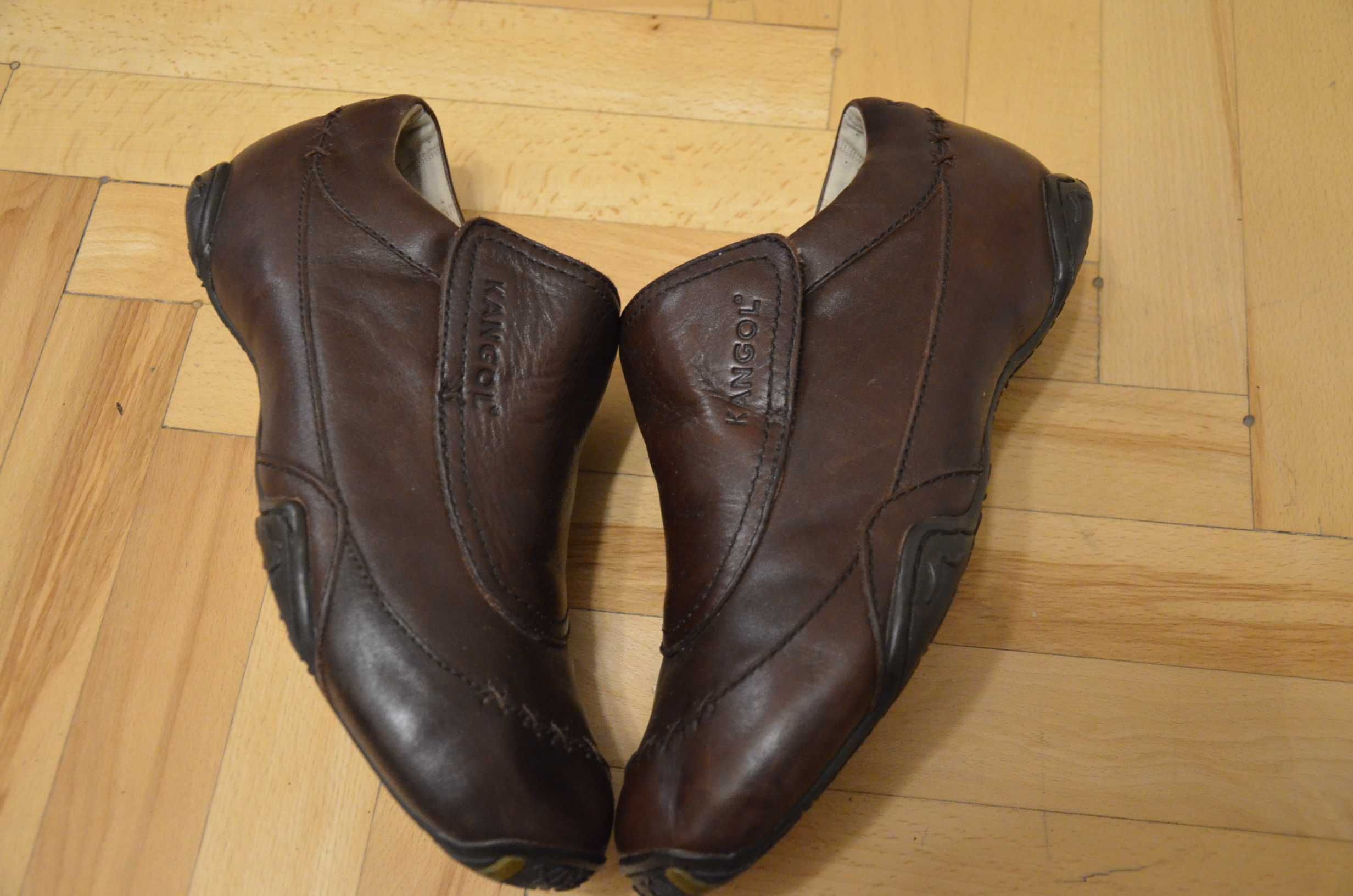 Buty mokasyny casual Kangol UK 10 EU 44 wkł.29 skóra